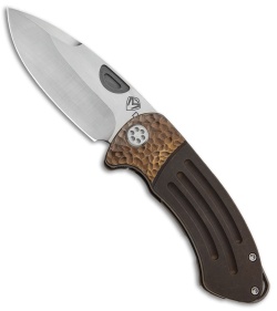 Medford Custom Theseus Frame Lock Knife Bronze Sculpt (3.6" Satin) MKT