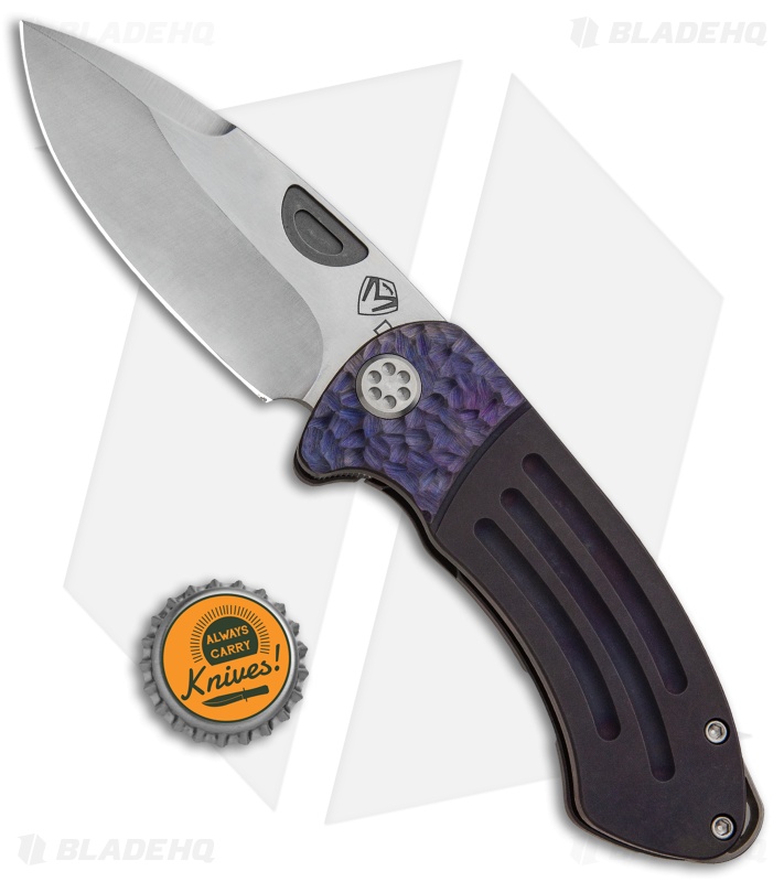 Medford Custom Theseus Frame Lock Knife Violet Sculpt (3.6" Satin) MKT