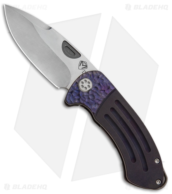 Medford Custom Theseus Frame Lock Knife Violet Sculpt (3.6" Satin) MKT
