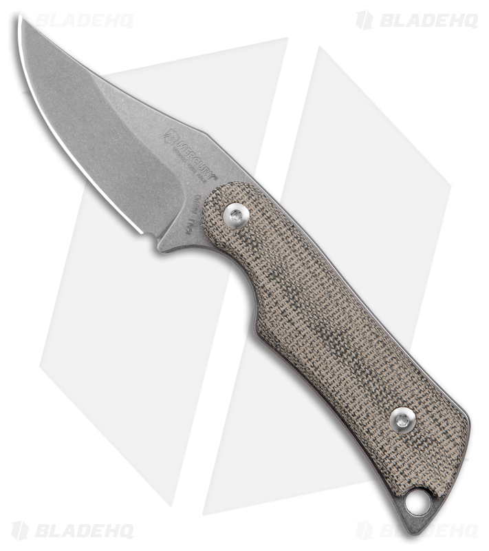Mercury Kali Clip Point Mini Knife Green Micarta - Blade HQ