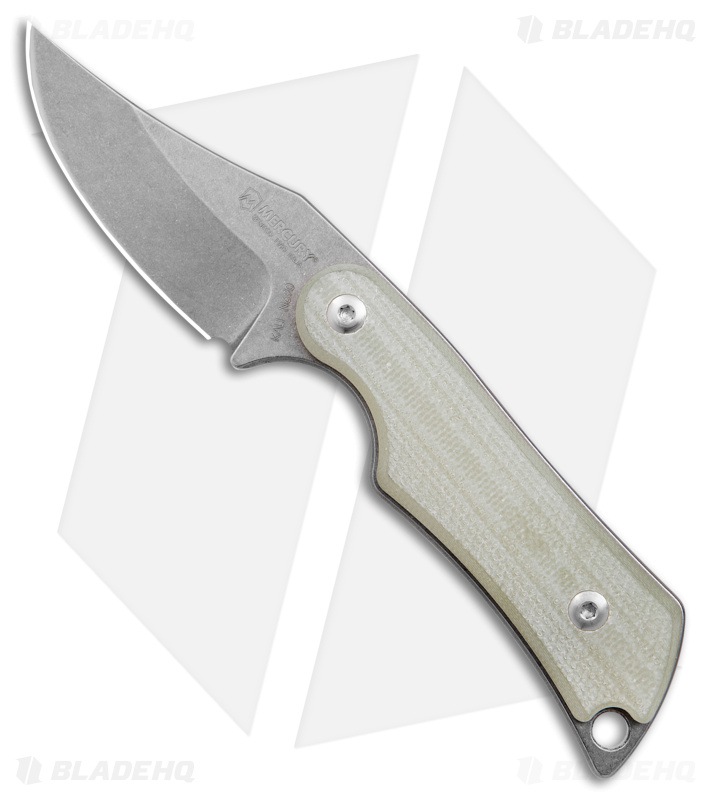 Mercury Kali Clip Point Mini Knife Natural G-10 - Blade HQ