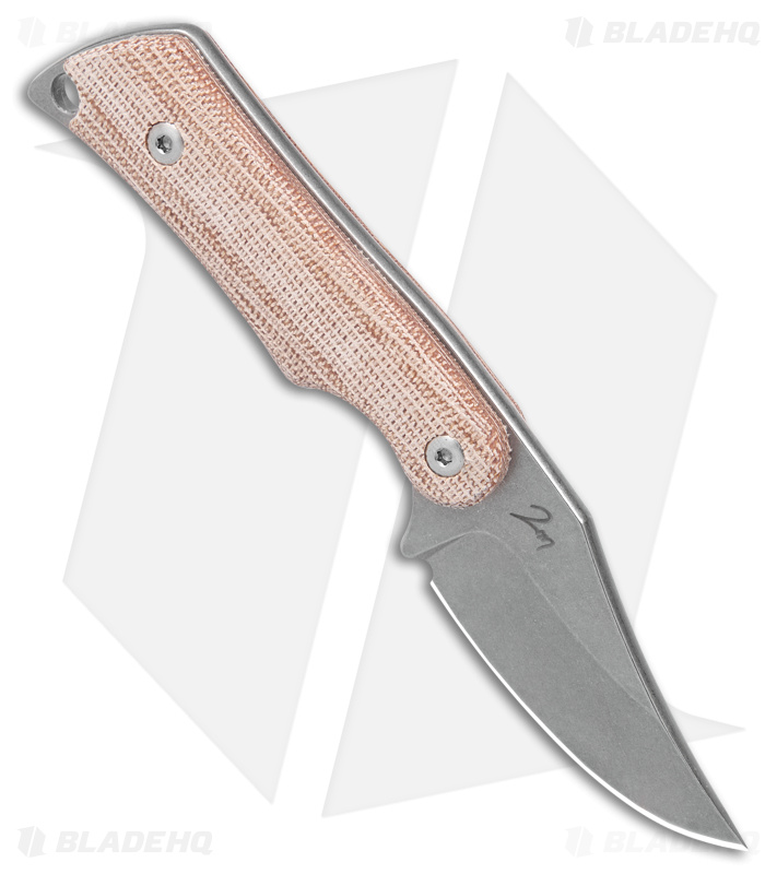 Mercury Kali Clip Point Mini Fixed Blade Knife Natural Micarta (2.25" SW)