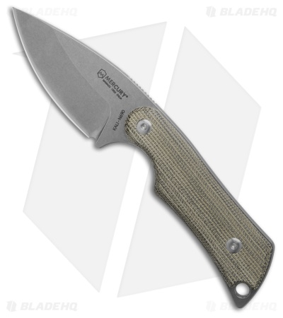 Mercury Kali Fixed Blade Knife Green Canvas Micarta SW
