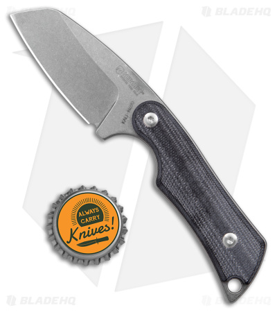 Mercury Kali Sheepsfoot Mini Fixed Blade Knife Black G-10 (2.50" SW)