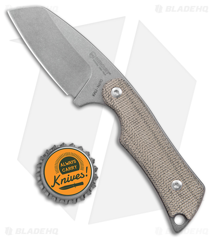 Mercury Kali Sheepsfoot Mini Knife Green Micarta - Blade HQ