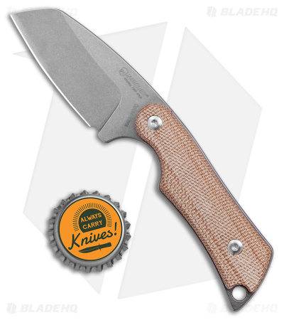 Mercury Kali Sheepsfoot Mini Fixed Blade Knife Natural Micarta (2.5" SW)