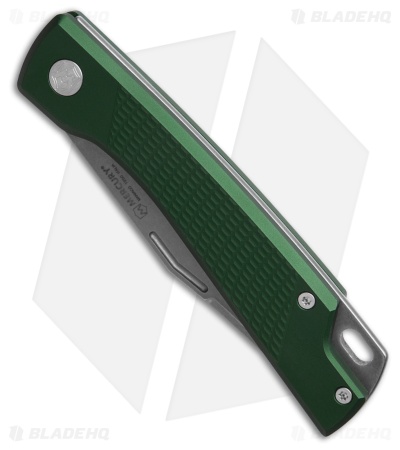Mercury LUC Slip Joint Knife Green Aluminum (3.2" SW)