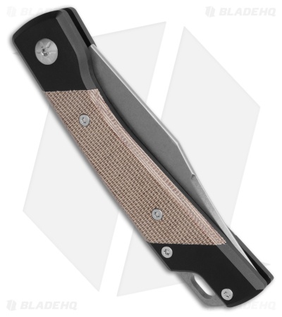 Mercury LUC Slip Joint Knife Natural Canvas Micarta/Aluminum (2.2" SW)