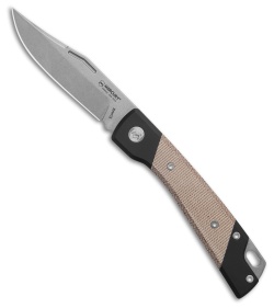 Mercury LUC Slip Joint Knife Natural Canvas Micarta/Aluminum (2.2" SW)