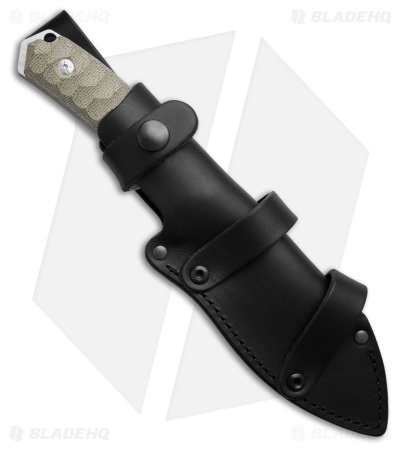 Mercury Ranger Fixed Blade Knife Green Canvas Micarta (3.9" SW) 