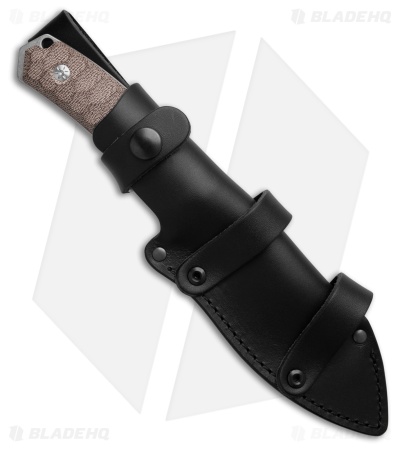 Mercury Ranger Fixed Blade Knife Natural Canvas Micarta (3.9" SW) 
