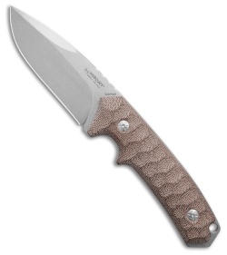 Mercury Ranger Fixed Blade Knife Natural Canvas Micarta (3.9" SW)