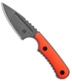 Lionhearted Bladeworks Micro Hunter Fixed Blade Knife Orange G-10 (2.25" SW)