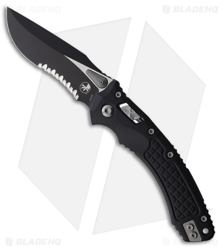 Microtech Amphibian Ram-Lok Knife Frag Black G-10 (3.9" Black)