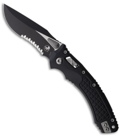 Microtech Amphibian Ram-Lok Knife Frag Black G-10 (3.9" Black)