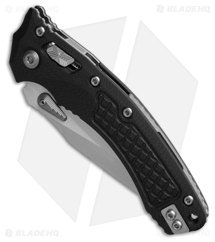 Microtech Amphibian Ram-Lok Knife Frag Black G-10 Stonewash