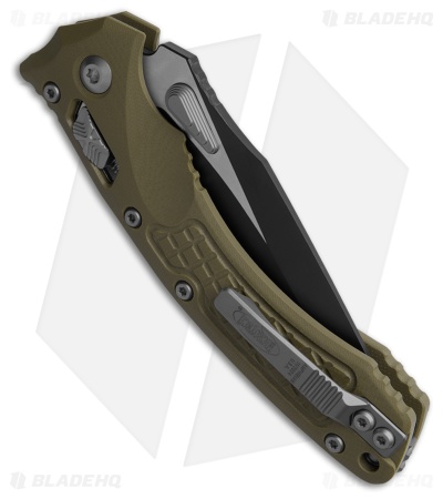 Microtech Amphibian Ram-Lok Knife Frag OD Green G-10 (3.9" Black)