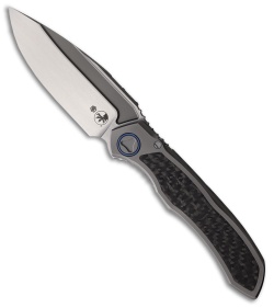 Microtech Anax S/E Frame Lock Knife Titanium + CF Inlay (3.8" Satin)