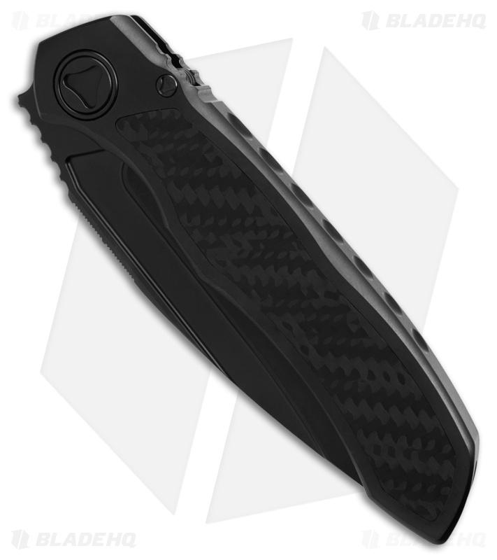 Microtech Anax S/E Frame Lock Knife Black Titanium/CF Inlay (3.8" DLC)