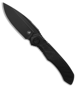 Microtech Anax S/E Frame Lock Knife Black Titanium/CF Inlay (3.8" DLC) 