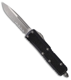 Microtech Daytona S/E OTF Automatic Knife Black Aluminum (3" Apocalyptic Serr)