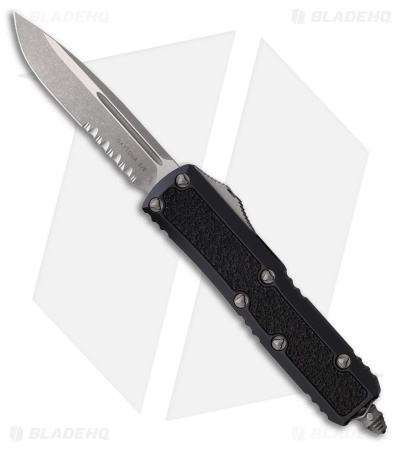 Microtech Daytona S/E OTF Automatic Knife Black Aluminum (3" Apocalyptic Serr)