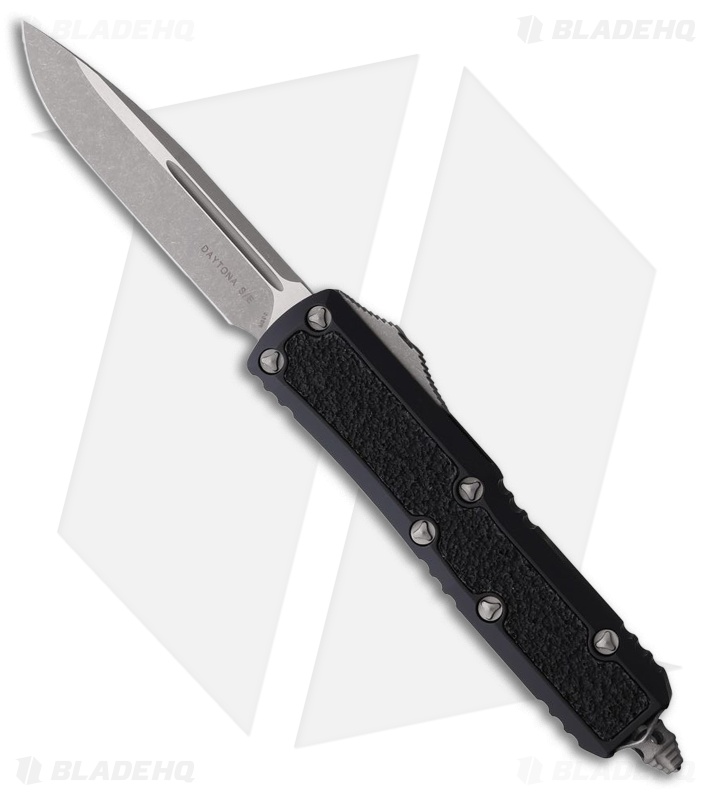 Microtech Daytona S/E OTF Automatic Knife Black Aluminum (3" Apocalyptic)
