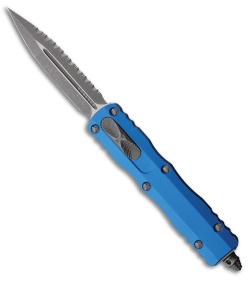 Microtech Dirac D/E OTF Automatic Knife Blue Aluminum (2.9" Apoc Full Serr)
