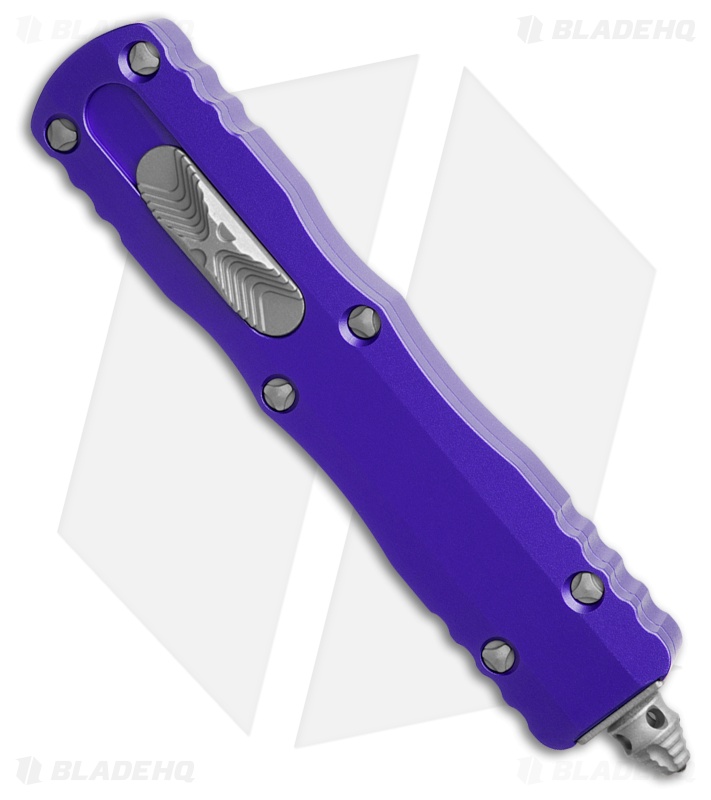 Microtech Dirac D/E OTF Automatic Knife Purple Aluminum (2.8" Apocalyptic)