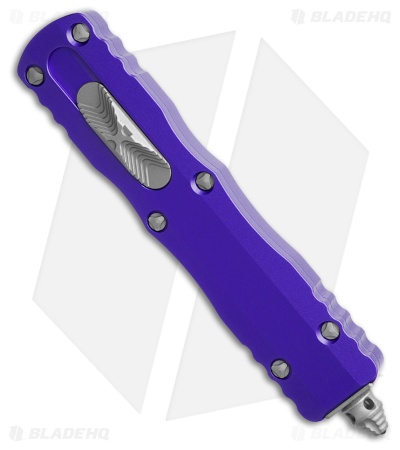 Microtech Dirac D/E OTF Automatic Knife Purple Aluminum (2.8" Apocalyptic)