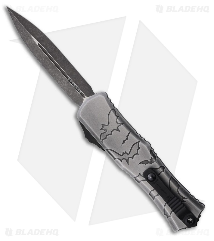 Microtech Hera II Mini D/E OTF Automatic Knife Bats Brushed Aluminum (2.9" Apoc)