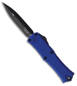 Microtech Hera II Mini D/E OTF Automatic Knife Navy Blue Aluminum (2.9" Black)