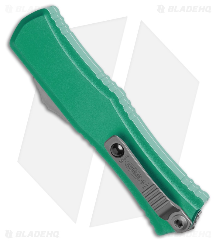 Microtech Hera II Mini D/E OTF Automatic Knife Turquoise Aluminum (2.9" Satin)