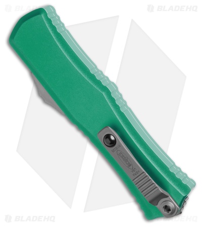 Microtech Hera II Mini D/E OTF Automatic Knife Turquoise Aluminum (2.9" Satin)