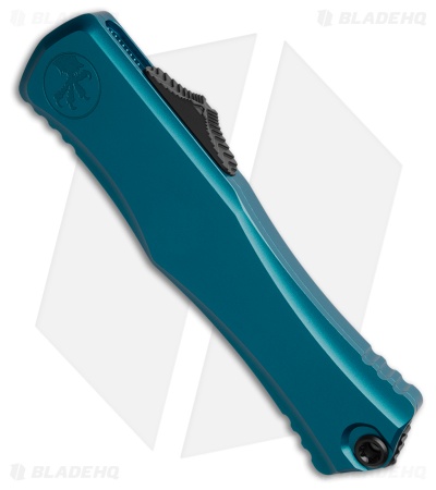 Microtech Hera II S/E Recurve OTF Automatic Knife Blue Aluminum (4" Black)