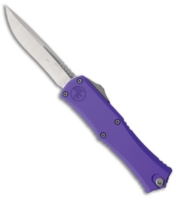 Microtech Hera II Mini Recurve OTF Automatic Knife Purple Aluminum (3" Satin)