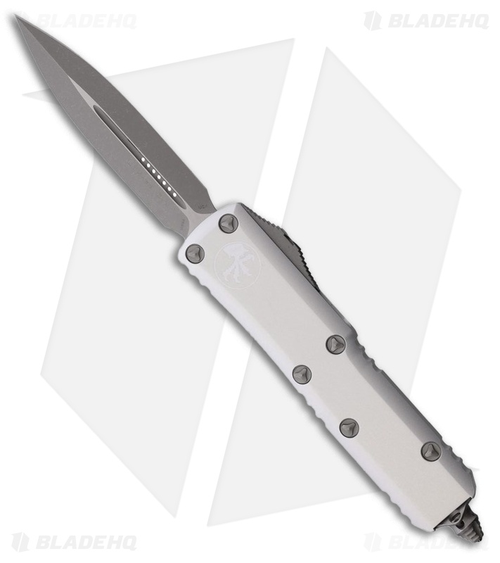 Microtech UTX-85 D/E OTF Automatic Knife Clear Aluminum (3.1" Apocalyptic)
