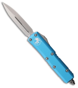 Microtech UTX-85 D/E OTF Automatic Knife Turquoise Aluminum (3.1" SW)