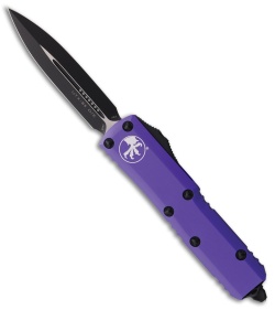 Microtech UTX-85 D/E OTF Automatic Knife Purple Aluminum (3.1" Black)