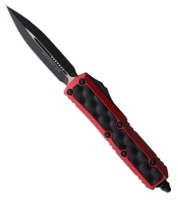 Microtech Daytona D/E OTF Automatic Knife Red/Black Steel Bubble (3" Black)