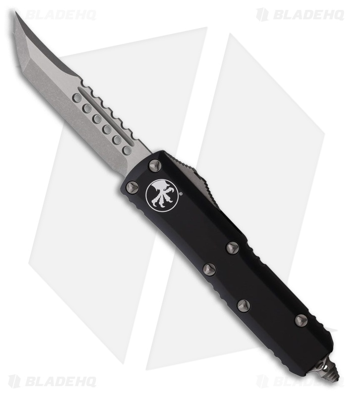 Microtech UTX-85 Hellhound OTF Automatic Knife Black Aluminum (3.1" Apocalyptic)