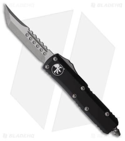 Microtech UTX-85 Hellhound OTF Automatic Knife Black Aluminum (3.1" Apocalyptic)
