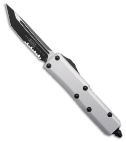 Microtech UTX-85 T/E OTF Automatic Knife Natural Clear Al (3.1" Black Serr)