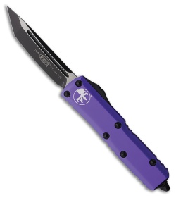 Microtech UTX-85 T/E OTF Automatic Knife Purple Aluminum (3.1" Two-Tone)