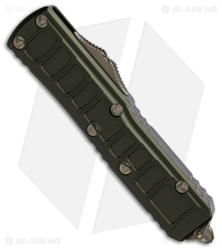 Microtech UTX-85 II S/E SS OD Green Apoc Bronze - Blade HQ