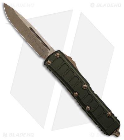 Microtech UTX-85 II S/E SS OD Green Apoc Bronze - Blade HQ