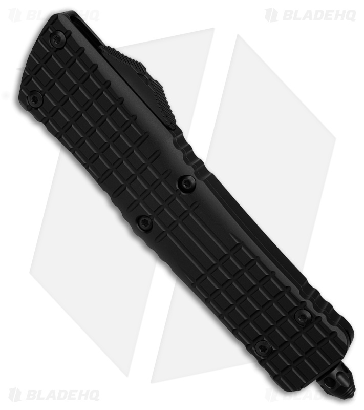 Microtech Combat Troodon Frag HS Rescue OTF Automatic Knife Black (4" Two-Tone)