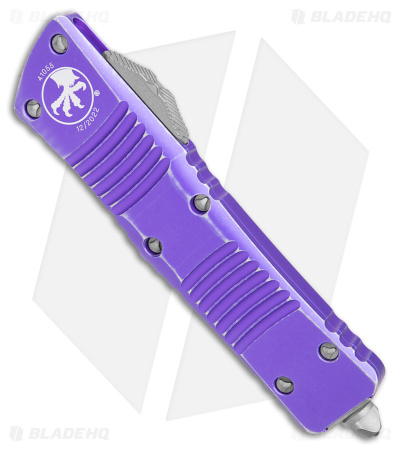 Microtech Combat Troodon S/E OTF Auto Knife Distressed Purple (4" Apocalyptic)