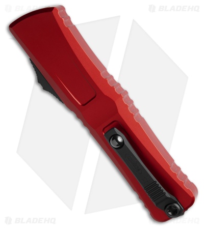 Microtech Combat Troodon T/E Gen III OTF Automatic Knife Red Aluminum (4" Black)