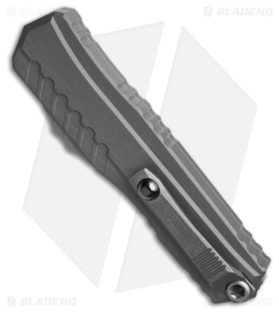 Microtech Cypher II D/E OTF Automatic Knife Natural Clear Al (3.5" Apoc Serr) 